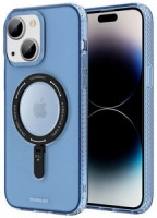 Apple iPhone 14 Plus Kılıf Magsafe Şarj Özellikli Youngkit Rock Serisi Kapak - Mavi