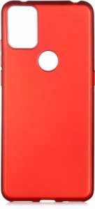 Alcatel 3x (2020) Kılıf İnce Mat Esnek Silikon - Kırmızı