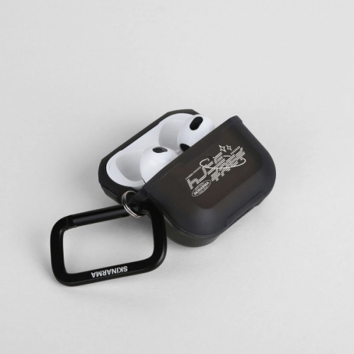 Apple Airpods Pro 2 Kılıf SkinArma Transparan Mat Tasarım Kinzoku Kılıf - Siyah