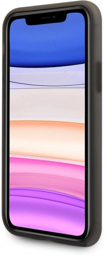 Apple iPhone 11 Kılıf U.S. POLO ASSN. Transparan Silikon Büyük Logo Dizayn Kapak - Siyah
