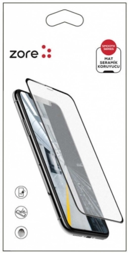 Apple iPhone 11 Pro Seramik Tam Kaplayan Mat Ekran Koruyucu - Siyah