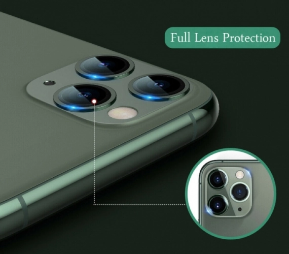 Apple iPhone 12 (6.1) Kamera Lens Koruyucu CL-02 - Sarı