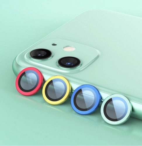 Apple iPhone 12 (6.1) Kamera Lens Koruyucu CL-02 - Sarı