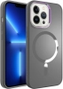Apple iPhone 12 Pro Max (6.7) Kılıf Magsafe Wireless Şarj Özellikli Stil Kapak - Siyah