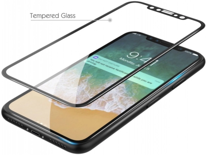 Apple iPhone 13 Pro (6.1) Kırılmaz Cam Tam Kaplayan EKS Glass Ekran Koruyucu - Siyah