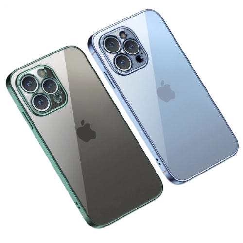 Apple iPhone 13 Pro Max (6.7) Kılıf Renkli Esnek Kamera Korumalı Silikon G-Box Kapak - Siyah