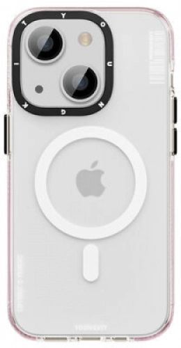 Apple iPhone 14 Plus (6.7) Kılıf Magsafe Şarj Özellikli Youngkit Jane Sand Serisi Kapak - Koyu Mor