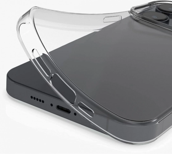 Apple iPhone 14 Pro (6.1) Kılıf İnce Esnek Silikon 0.3mm - Şeffaf
