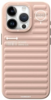 Apple iPhone 14 Pro (6.1) Kılıf Mat Renkli Tasarım YoungKit Original Serisi Kapak - Pembe