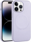 Apple iPhone 14 Pro Max (6.7) Kılıf PU Deri Magsafe Wireless Şarj Özellikli Derix Kapak - Lila