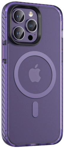 Apple iPhone 14 Pro Max (6.7) Mat Arka Yüzey Wireless Şarj Özellikli Zore Locik Kapak - Siyah