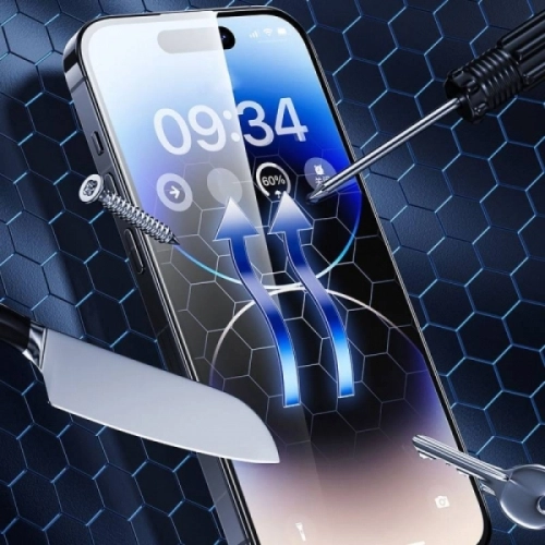 Apple iPhone 14 Pro Max (6.7) Benks V Pro Sapphire Coating Ekran Koruyucu + Kolay Uygulama Aparatlı - Siyah