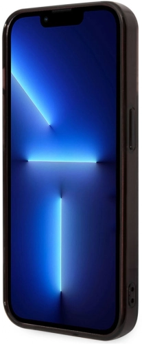 Apple iPhone 14 Pro Max (6.7) Kılıf AMG Transparan Çift Katmanlı Damalı Bayrak Dizayn Kapak - Siyah