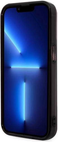 Apple iPhone 14 Pro Max (6.7) Kılıf AMG Transparan Siyah Çerçeve Dizayn Kapak - Şeffaf-Siyah
