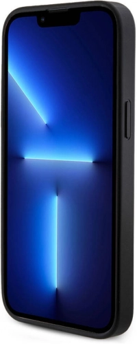 Apple iPhone 14 Pro Max (6.7) Kılıf Guess Orjinal Lisanslı Magsafe Şarj Özellikli 4G Desenli Yazı Logolu Kapak - Siyah