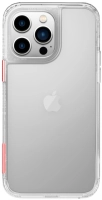 Apple iPhone 14 Pro Max Kılıf SkinArma Şeffaf Airbag Tasarımlı Saido Kapak - Şeffaf