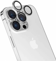Apple iPhone 15 Pro (6.1) Lens Koruyucu CL-15 Kamera Koruyucu - Titanyum
