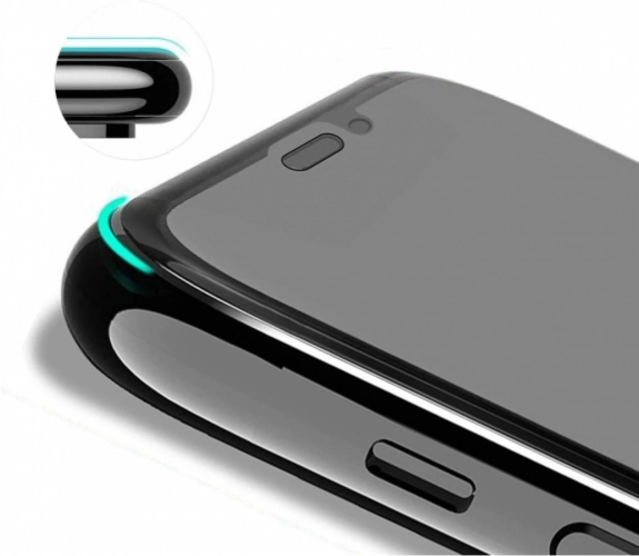 Apple iPhone SE 2 (2020) Karartmalı Hayalet Ekran Koruyucu Tam Kaplayan Kor Privacy Kırılmaz Cam - Siyah