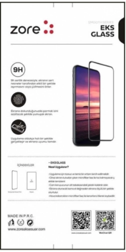 Apple iPhone SE 2 (2020) Kırılmaz Cam Tam Kaplayan EKS Glass Ekran Koruyucu - Beyaz
