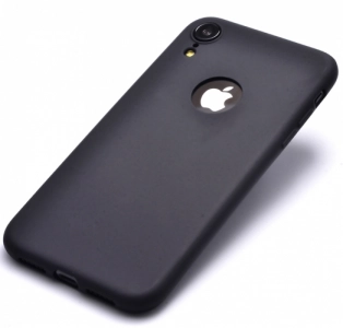 Apple iPhone Xr Kılıf İnce Mat Esnek Silikon - Siyah