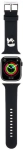 Apple Watch 38mm Karl Lagerfeld Orjinal Lisanslı İkonik Karl Head Logolu Silikon Kordon - Siyah