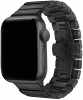 Apple Watch 44mm KRD-41 Ayarlanabilir Metal Kordon - Siyah