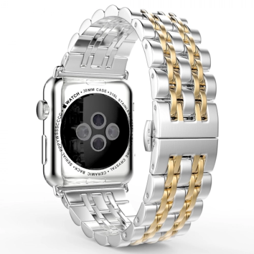 Apple Watch 42mm Metal Kordon Klipsli KRD-14 - Gold