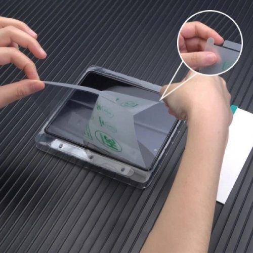 Galaxy Z Flip 3 Zore Hizalama Aparatlı S-Fit Body Ekran Koruyucu - Şeffaf
