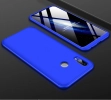 Huawei Honor Play Kılıf 3 Parçalı 360 Tam Korumalı Rubber AYS Kapak  - Mavi