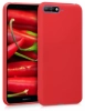 Huawei Y6 2018 Kılıf İnce Mat Esnek Silikon - Kırmızı