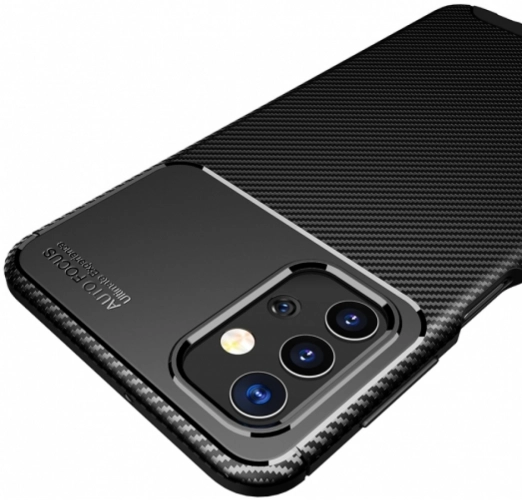 Samsung Galaxy A32 Kılıf Karbon Serisi Mat Fiber Silikon Negro Kapak - Lacivert