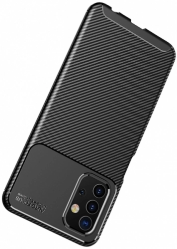 Samsung Galaxy A32 Kılıf Karbon Serisi Mat Fiber Silikon Negro Kapak - Lacivert