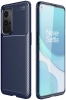 OnePlus 9 Pro Kılıf Karbon Serisi Mat Fiber Silikon Negro Kapak - Lacivert