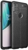 OnePlus Nord N10 Kılıf Deri Görünümlü Parmak İzi Bırakmaz Niss Silikon - Siyah