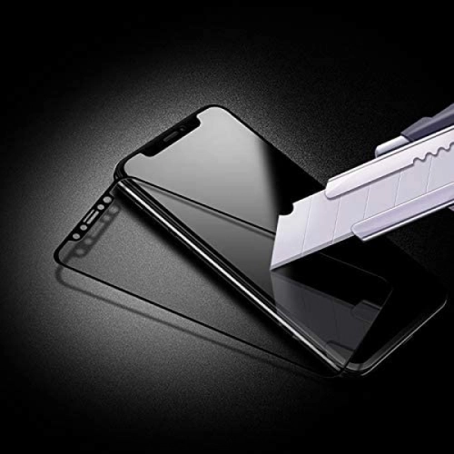 Oppo A12 5D Tam Kapatan Kenarları Kırılmaya Dayanıklı Cam Ekran Koruyucu - Siyah