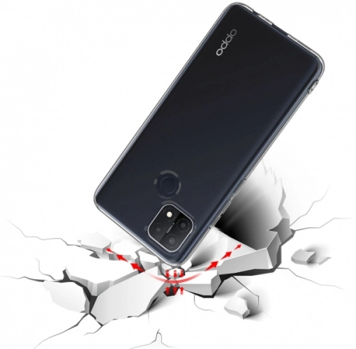 Oppo A15 5G Kılıf Ultra İnce Esnek Süper Silikon 0.3mm - Şeffaf