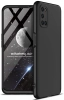 Oppo A52 Kılıf 3 Parçalı 360 Tam Korumalı Rubber AYS Kapak - Siyah