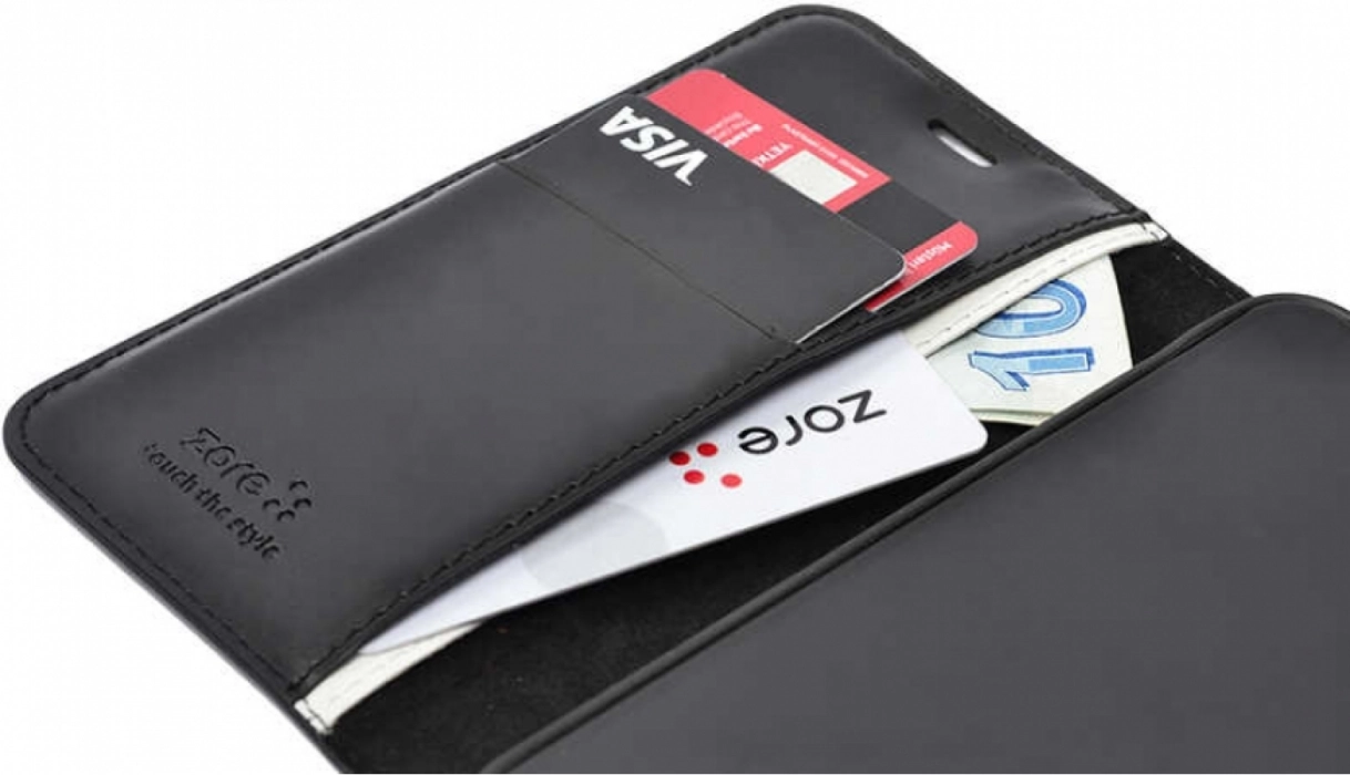Oppo A73 Kılıf Standlı Kartlıklı Cüzdanlı Kapaklı - Siyah