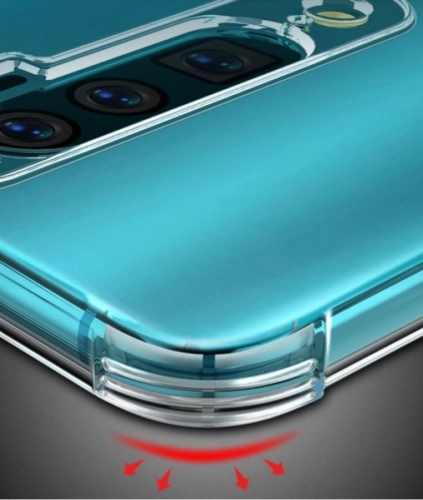 Oppo A9 2020 Kılıf Köşe Korumalı Airbag Şeffaf Silikon Anti-Shock