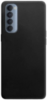 Oppo Reno 4 Pro Kılıf İnce Mat Esnek Silikon - Siyah