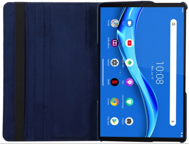 Apple iPad Air 4 10.9 inç 2020  Tablet Kılıfı 360 Derece Dönebilen Standlı Kapak - Mavi
