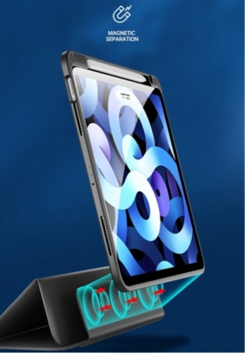 Apple iPad Pro 11 inç 2020 Tablet Kılıf Nort Smart Cover Standlı Uyku Modlu Kapak - Mavi