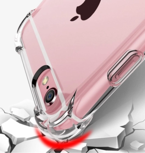Apple iPhone 6s / 6 Kılıf Köşe Korumalı Airbag Şeffaf Silikon Anti-Shock