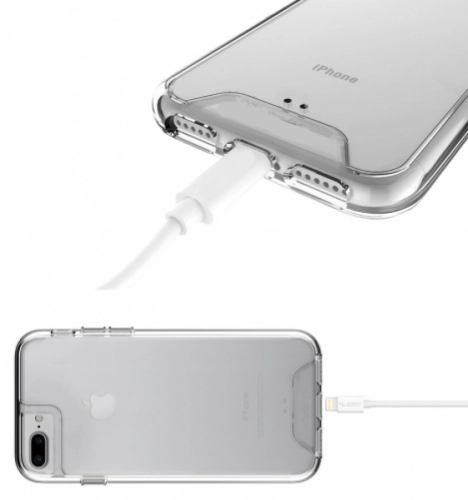 Apple iPhone 7 Plus Kılıf Clear Guard Serisi Gard Kapak - Şeffaf