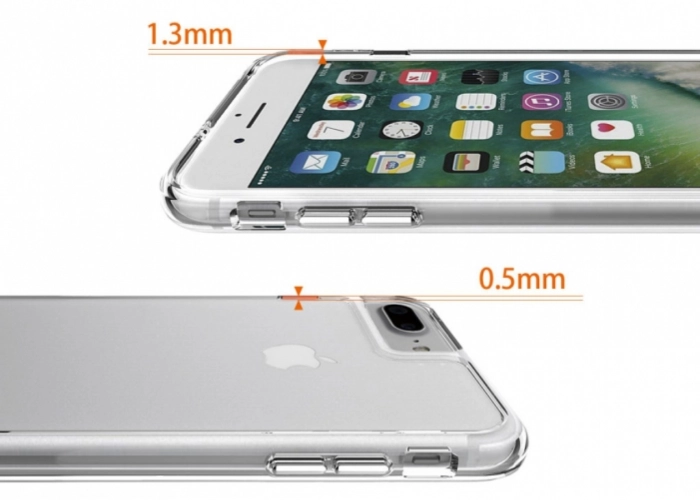 Apple iPhone 7 Plus Kılıf Clear Guard Serisi Gard Kapak - Şeffaf
