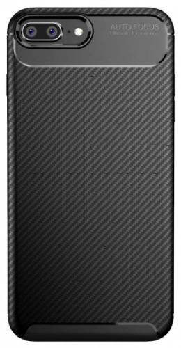 Apple iPhone 7 Kılıf Karbon Serisi Mat Fiber Silikon Negro Kapak - Lacivert