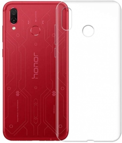 Huawei Honor Play Kılıf Ultra İnce Kaliteli Esnek Silikon 0.2mm - Şeffaf