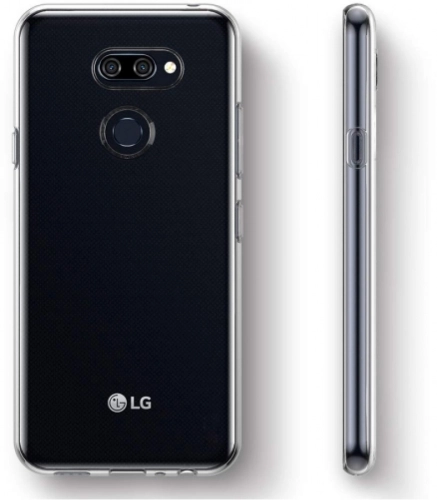 LG K40s Kılıf Ultra İnce Esnek Süper Silikon 0.3mm - Şeffaf