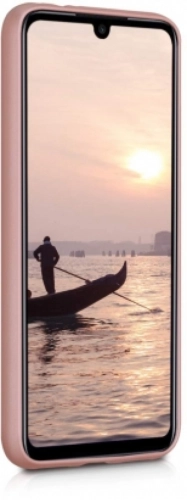 Samsung Galaxy A01 Kılıf İnce Mat Esnek Silikon - Lacivert