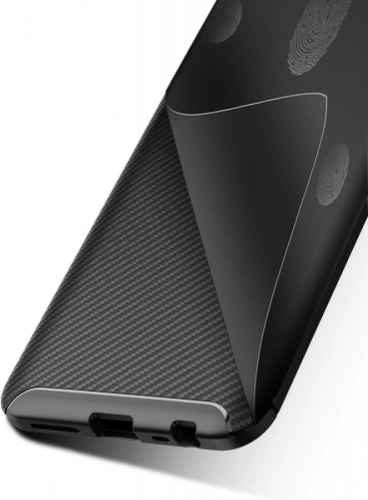 Xiaomi Redmi 8 Kılıf Karbon Serisi Mat Fiber Silikon Negro Kapak - Lacivert